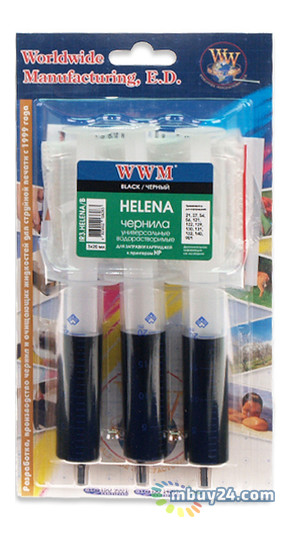 Заправний набір WWM Helena для HP (3 x 20мл) Black (IR3.HELENA/B) фото №1