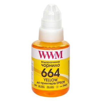 Чорнило WWM Epson L110/L210/L300 140г Yellow (E664Y) фото №1