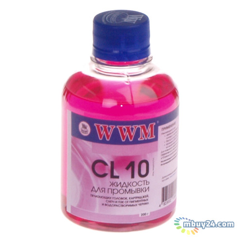 Очищаюча рідина WWM для пігментних кольорових чорнила 200г (CL10) фото №1