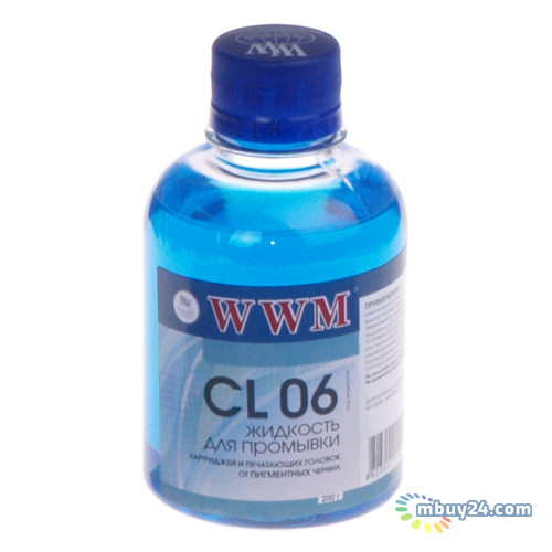 Очищаюча рідина WWM для пігментних чорних чорнил 200г (CL06) фото №1