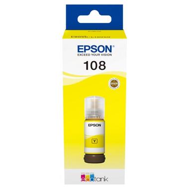 Контейнер із чорнилами Epson 108 EcoTank L8050/L18050 yellow (C13T09C44A) фото №1