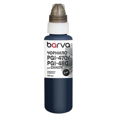 Чернила Barva Canon PGI-470/PGI-480 PGBK 100 мл, special pigment, black (C470-552e) фото №1