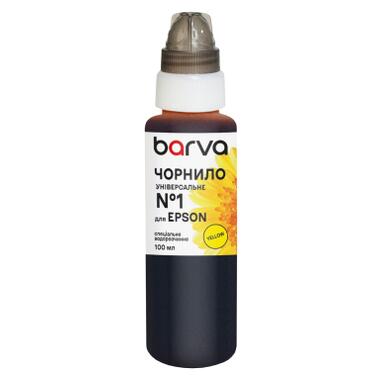 Чернила Barva Epson 1 100 мл, universal, yellow (EU1-450e) фото №1