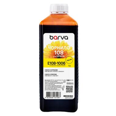 Чернила Barva Epson 108 1 л, yellow, special (E108-1006) фото №1