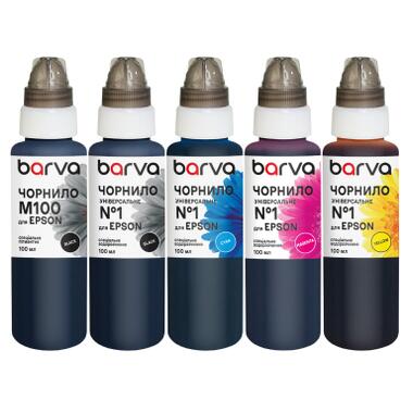 Чернила Barva Epson Premium XP 5х100 мл, special, pigmented BK+PB/C/M/Y (E26-100-MP) фото №1