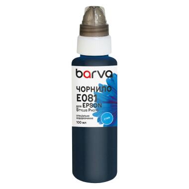 Чернила Barva Epson T0482/T0802/T0812 100 мл, special, cyan (E081-325e) фото №1