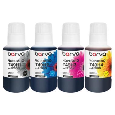 Чернила Barva Epson T49Hx 4х140 мл, special, pigmented BK+C/M/Y OneKey (ET49H-140-MP) фото №1