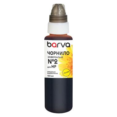 Чернила Barva HP 2 100 мл, universal, yellow (HU2-363e) фото №1