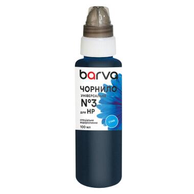 Чернила Barva HP 3 100 мл, universal, cyan (HU3-365e) фото №1