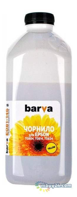 Чорнило Barva Epson T0814 Yellow 1кг E081-146 фото №1