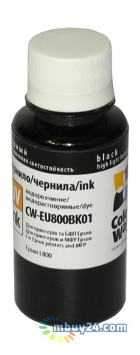 Чорнило ColorWay Epson L800 100мол Black (CW-EU800BK01) фото №1