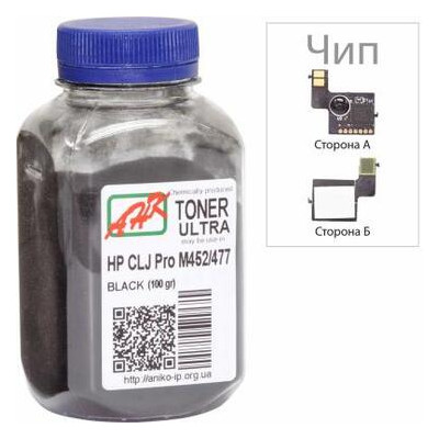 Тонер HP CLJ Pro M452/477, Apex chip, 100г Black AHK (3203127) фото №1