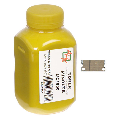 Тонер чіп АНК Minolta MC1600 Yellow (1501352) фото №1