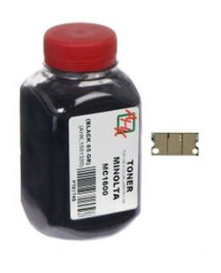 Тонер чіп АНК Minolta MC1600 Black (1501322) фото №1