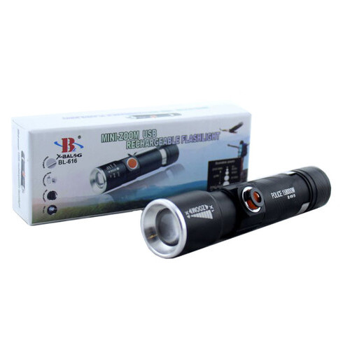 Тактичний ліхтарик на акумуляторі USB Police BL-616-T6 (77700822) фото №1