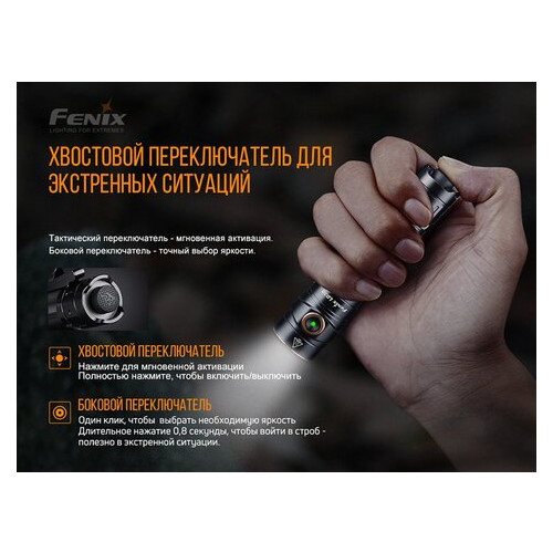 Ліхтар ручний з акумулятором Fenix LD30 Чорний (59544026) фото №9