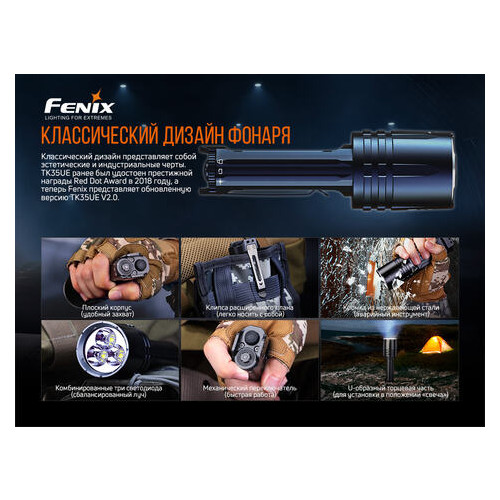 Фонарь ручной Fenix TK35UE V2.0 фото №17