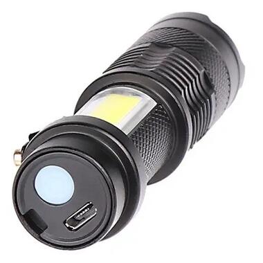 Міні ліхтарик Supretto із вбудованим акумулятором світлодіодний (7794) фото №2