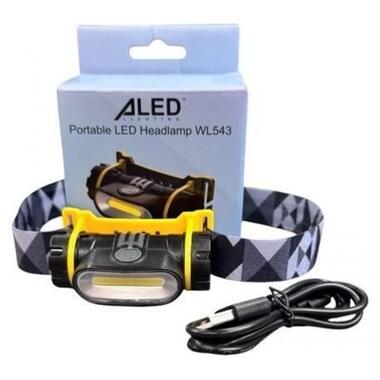Портативный фонарик Aled WL-543 Налобний фото №2