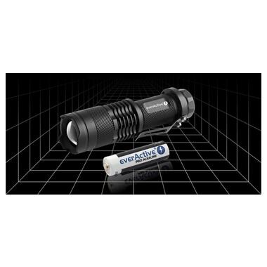 Ліхтарик everActive FL-180 Bullet, 1xAA/14500, 200Lm, CREE XP-E2, Alu, Zoom, 3 режими, Blister фото №9