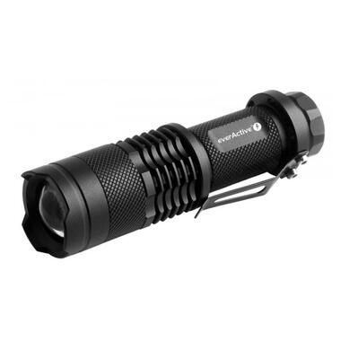 Ліхтарик everActive FL-180 Bullet, 1xAA/14500, 200Lm, CREE XP-E2, Alu, Zoom, 3 режими, Blister фото №1