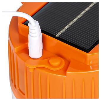 Ліхтар Lesko 2000 mAh Orange туристичний кемпінговий на сонячній батареї фото №5