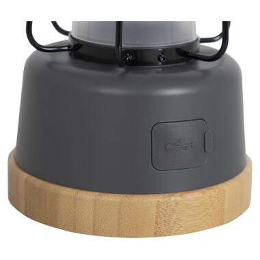 Фонарь Bo-Camp Harlington Rechargable Dimming 370 Lumen Bamboo-Grey (5818921) (DAS303872) фото №7