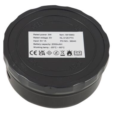 Фонарь Bo-Camp Weirfield Rechargable 180 Lumen Black (5818963) (DAS303873) фото №2