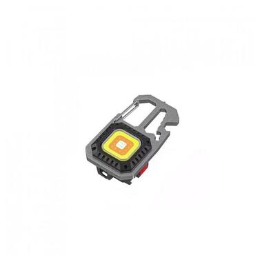 Ліхтар алюмінієвий кишеньковий водонепроникний з викруткою Optima mini cob 700 фото №3