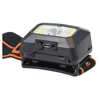 Налобний LED COB ліхтар Superfire X30, що перезаряджається, з датчиком руху і потужністю 5 Вт фото №2