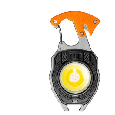 Акумуляторний LED ліхтарик Cob W5147 з Type-C orange фото №1
