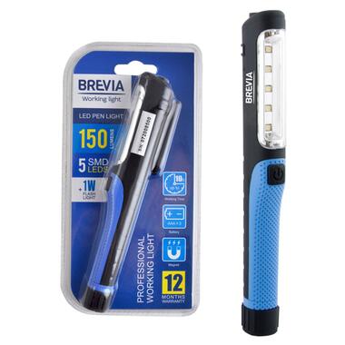 Фонарь инспекционный Brevia 11110 LED Pen Light 5SMD+1W LED 150lm 3xAAA  фото №1
