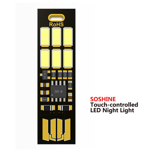 Ліхтар мініатюрний Soshine USB LED3 (сенсорний) фото №1