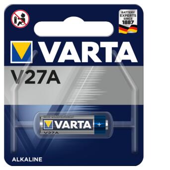 Батарейка Varta A27 BLI 1 Alkaline (4227101401) фото №1