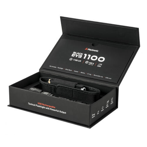 Ліхтар тактичний Mactronic Black Eye 1100 (1100 Lm) USB Rechargeable (THH0043) фото №4