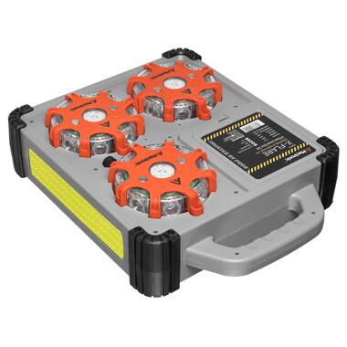 Комплект профессиональных фонарей Mactronic X-Flare 30 Lm Red/Blue/Amber Recharg 12/220V PSD0112 фото №3