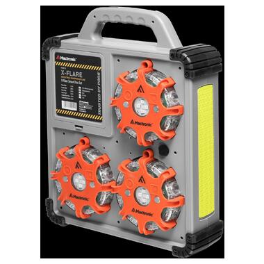Комплект профессиональных фонарей Mactronic X-Flare 30 Lm Red/Blue/Amber Recharg 12/220V PSD0112 фото №2