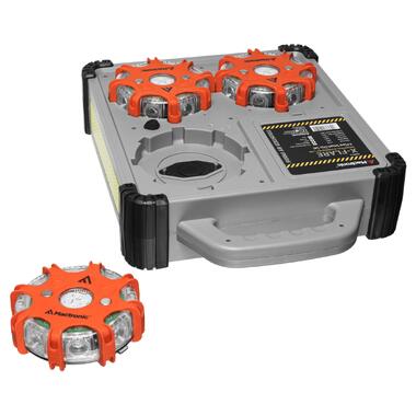 Комплект профессиональных фонарей Mactronic X-Flare 30 Lm Red/Blue/Amber Recharg 12/220V PSD0112 фото №7