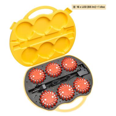 Фонарь Mactronic Комплект M-Flare (65 Lm) Amber Magnet Synch Recharg 12/220V (PSD0012) (DAS303746) фото №2
