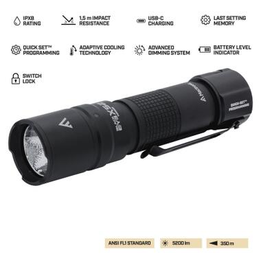 Фонарь Mactronic тактический Black Eye X52 (5200 Lm) Programmable Rechargeable Type-C (THH0080) (DAS303955) фото №3