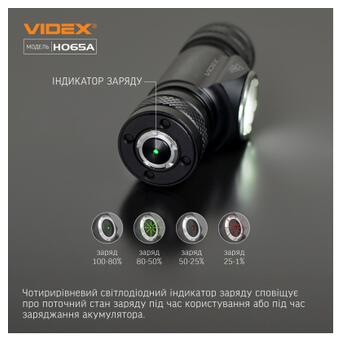 Налобний світлодіодний ліхтарик VIDEX VLF-H065A 1200Lm 5000K (VLF-H065A) фото №9