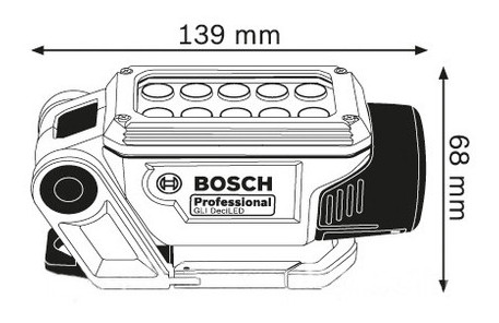 Аккумуляторный фонарь Bosch GLI Deci LED (6014A0000) фото №8