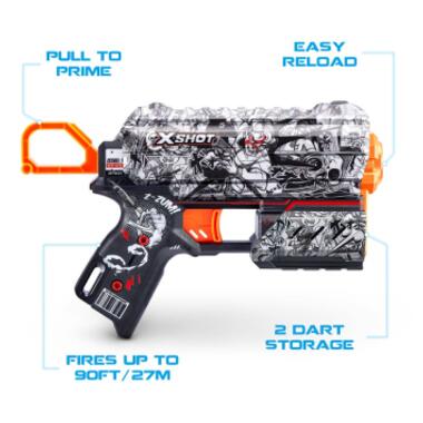 Іграшкова зброя Zuru X-Shot Швидкострільний бластер Skins Flux Illustrate (8 патронів) (36516D) фото №5