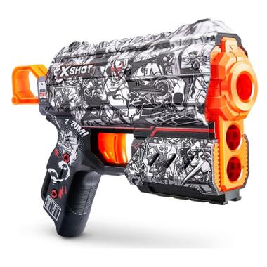 Іграшкова зброя Zuru X-Shot Швидкострільний бластер Skins Flux Illustrate (8 патронів) (36516D) фото №1