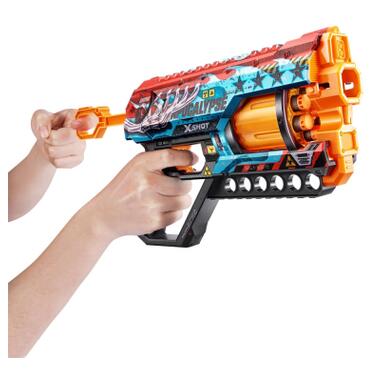 Іграшкова зброя Zuru X-Shot Швидкострільний бластер Skins Griefer Apocalypse (12 патронів) (36561E) фото №8
