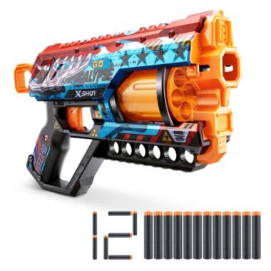 Іграшкова зброя Zuru X-Shot Швидкострільний бластер Skins Griefer Apocalypse (12 патронів) (36561E) фото №6