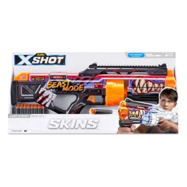Іграшкова зброя Zuru X-Shot Швидкострільний бластер Skins Last Stand Beast Out (16 патронів) (36518J) фото №5