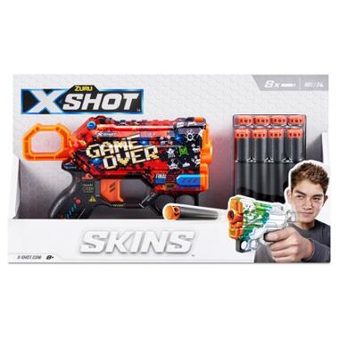 Іграшкова зброя Zuru X-Shot Швидкострільний бластер Skins Menace Game Over (8 патронів) (36515B) фото №4