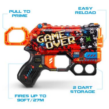 Іграшкова зброя Zuru X-Shot Швидкострільний бластер Skins Menace Game Over (8 патронів) (36515B) фото №6