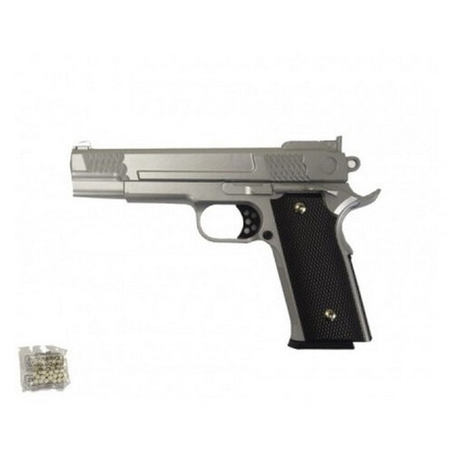 Іграшковий пістолет на кульках Galaxy G20S Browning HP метал сталевий фото №1